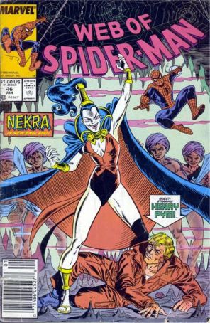 The Web of Spider-Man 46 (Newsstand) published by Marvel with cover art by Richard Howell
