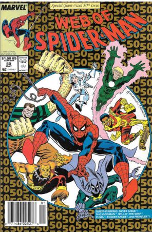 The Web of Spider-Man 50 (Newsstand) published by Marvel with cover art by Alex Saviuk