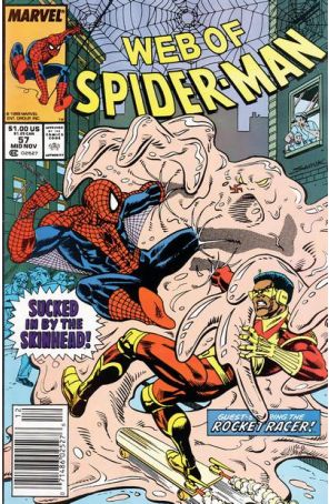 The Web of Spider-Man 57 (Newsstand) published by Marvel with cover art by Alex Saviuk
