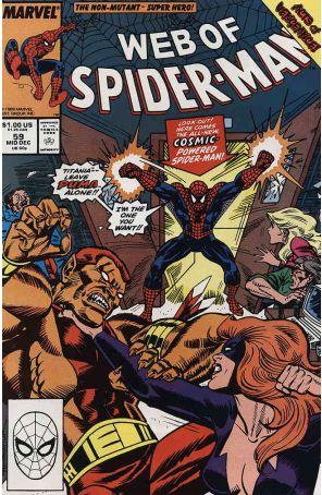 The Web of Spider-Man 59 published by Marvel with cover art by Alex Saviuk