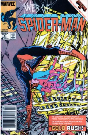 The Web of Spider-Man 6 (Newsstand) published by Marvel with cover art by John Byrne