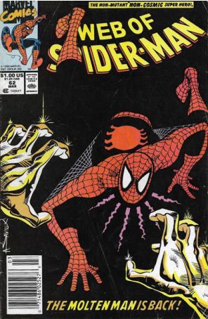 The Web of Spider-Man 62 (Newsstand) published by Marvel with cover art by Alex Saviuk