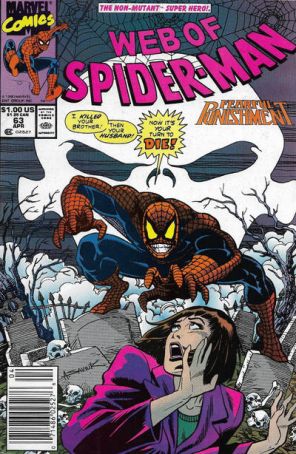 The Web of Spider-Man 63 (Newsstand) published by Marvel with cover art by Alex Saviuk