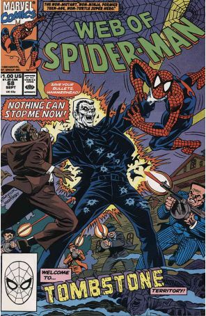 The Web of Spider-Man 68 published by Marvel with cover art by Alex Saviuk