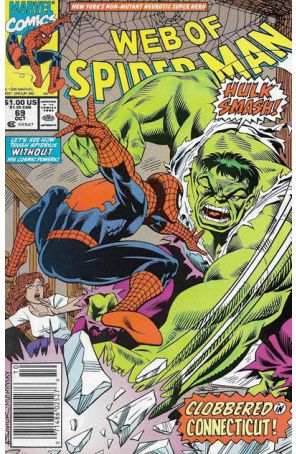 The Web of Spider-Man 69 (Newsstand) published by Marvel with cover art by Alex Saviuk