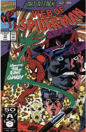 The Web of Spider-Man 74 published by Marvel with cover art by Alex Saviuk