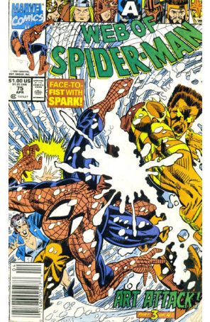 The Web of Spider-Man 75 (Newsstand) published by Marvel with cover art by Alex Saviuk