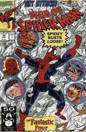 The Web of Spider-Man 76 published by Marvel with cover art by Alex Saviuk