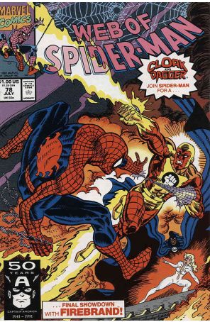The Web of Spider-Man 78 published by Marvel with cover art by Alex Saviuk