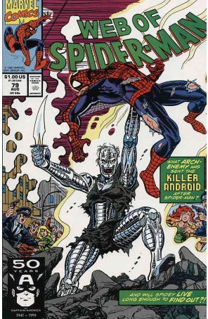 The Web of Spider-Man 79 published by Marvel with cover art by Alex Saviuk