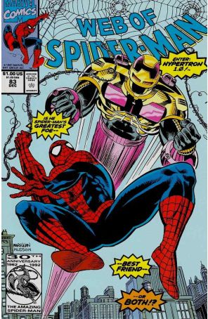 The Web of Spider-Man 83 (2nd) published by Marvel with cover art by Chris Marrinan
