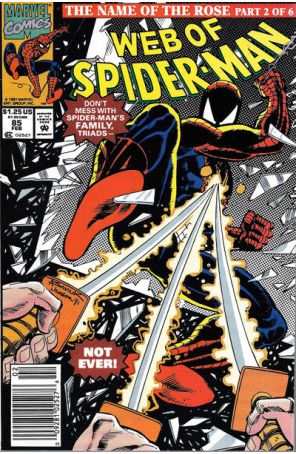 The Web of Spider-Man 85 (Newsstand) published by Marvel with cover art by Alex Saviuk
