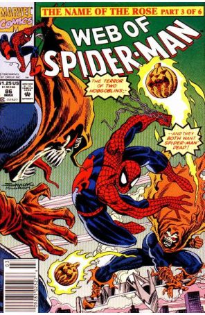 The Web of Spider-Man 86 (Newsstand) published by Marvel with cover art by Alex Saviuk