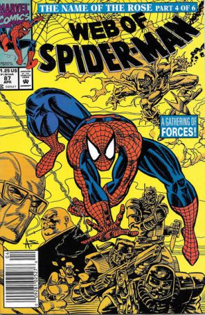 The Web of Spider-Man 87 (Newsstand) published by Marvel with cover art by Alex Saviuk