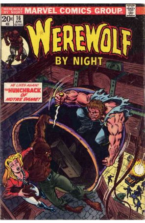 Werewolf By Night 16 (with Marvel Value Stamp) published by Marvel with cover art by Mike Ploog, John Romita