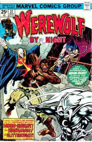 Werewolf By Night 37 published by Marvel with cover art by Ed Hannigan