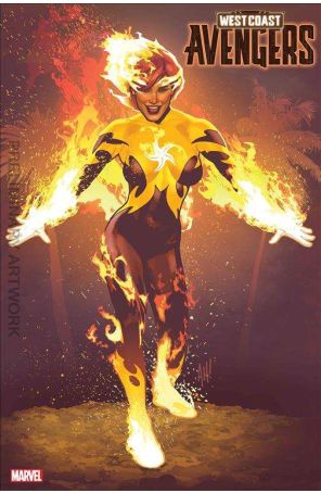 West Coast Avengers (3rd Series) 1C published by Marvel with cover art by Adam Hughes