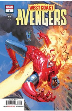 West Coast Avengers (3rd Series) 9 published by Marvel with cover art by Josemaria Casanovas