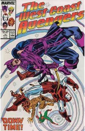 West Coast Avengers 19 published by Marvel with cover art by Al Milgrom