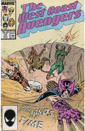 West Coast Avengers 20 published by Marvel with cover art by Al Milgrom