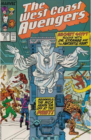 West Coast Avengers 22 published by Marvel with cover art by Al Milgrom