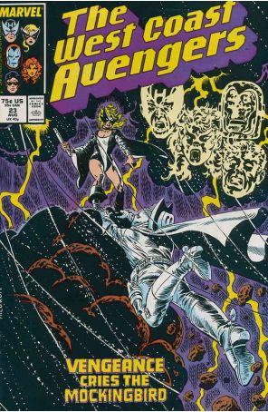 West Coast Avengers 23 published by Marvel with cover art by Al Milgrom