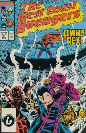 West Coast Avengers 24 published by Marvel with cover art by Al Milgrom