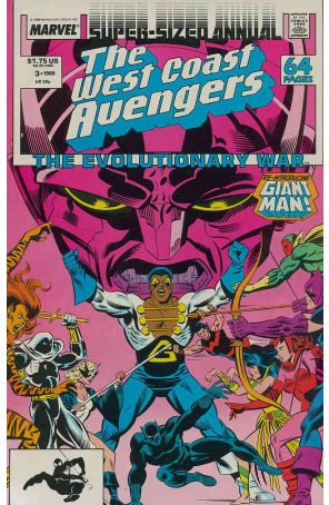 West Coast Avengers Annual 3 published by Marvel with cover art by Al Milgrom