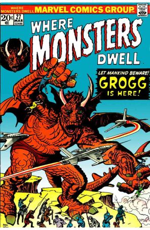 Where Monsters Dwell 27 published by Marvel with cover art by Jack Kirby