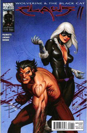 Wolverine And Black Cat: Claws 2 1 published by Marvel with cover art by Joseph Michael Linsner