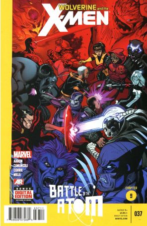 Wolverine And The X-Men 37 published by Marvel with cover art by Ed McGuinness