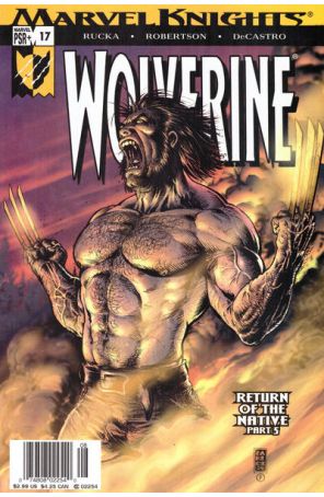 Wolverine (Vol. 3) 17 (Newsstand) published by Marvel with cover art by Darick Robertson