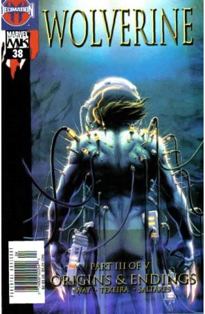 Wolverine (Vol. 3) 38 (Newsstand) published by Marvel with cover art by Kaare Andrews