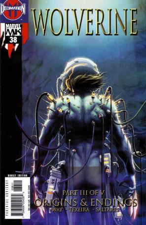 Wolverine (Vol. 3) 38 published by Marvel with cover art by Kaare Andrews
