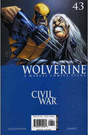 Wolverine (Vol. 3) 43 published by Marvel with cover art by Humberto Ramos