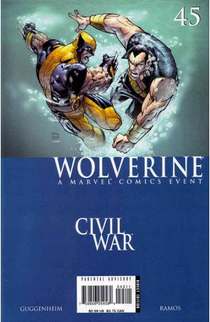 Wolverine (Vol. 3) 45 published by Marvel with cover art by Humberto Ramos