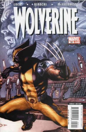Wolverine (Vol. 3) 50 published by Marvel with cover art by Simone Bianchi