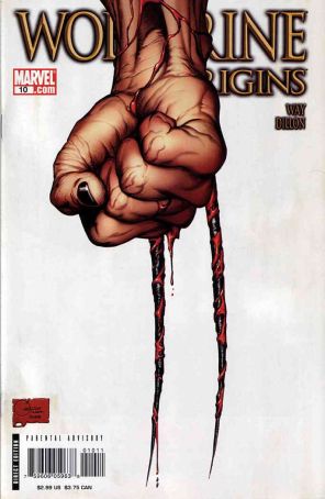 Wolverine: Origins 10 published by Marvel with cover art by Joe Quesada