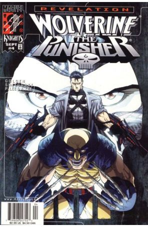 Wolverine/Punisher Revelation 4 (Newsstand) published by Marvel with cover art by Patrick Lee