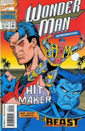 Wonder Man (2nd Series) Annual 2 published by Marvel with cover art by Gordon Purcell