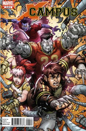 X-Campus 4 published by Marvel with cover art by Denis Medri and Roberto Di Salvo