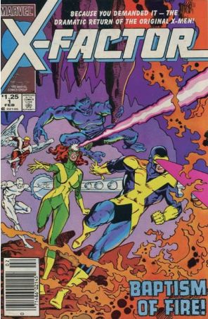 X-Factor 1 (Newsstand) published by Marvel with cover art by Walt Simonson