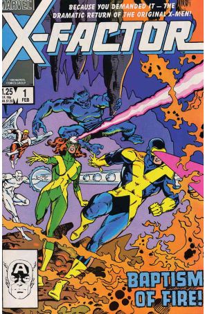 X-Factor 1 published by Marvel with cover art by Walt Simonson