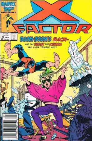 X-Factor 12 (Newsstand) published by Marvel with cover art by Walt Simonson