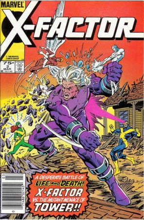 X-Factor 2 (Newsstand) published by Marvel with cover art by Mike Zeck