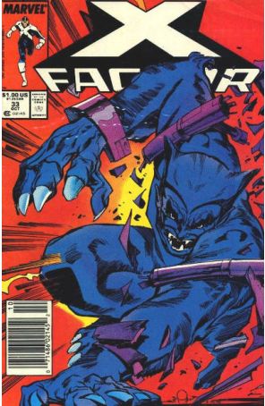 X-Factor 33 (Newsstand) published by Marvel with cover art by Walt Simonson