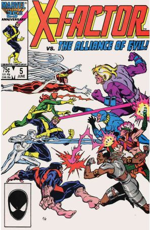 X-Factor 5 published by Marvel with cover art by Ron Frenz