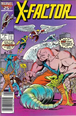 X-Factor 7 (Newsstand) published by Marvel with cover art by Ron Frenz