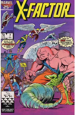 X-Factor 7 published by Marvel with cover art by Ron Frenz