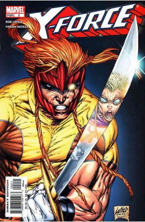 X-Force (2nd Series) 2 published by Marvel with cover art by Rob Liefeld